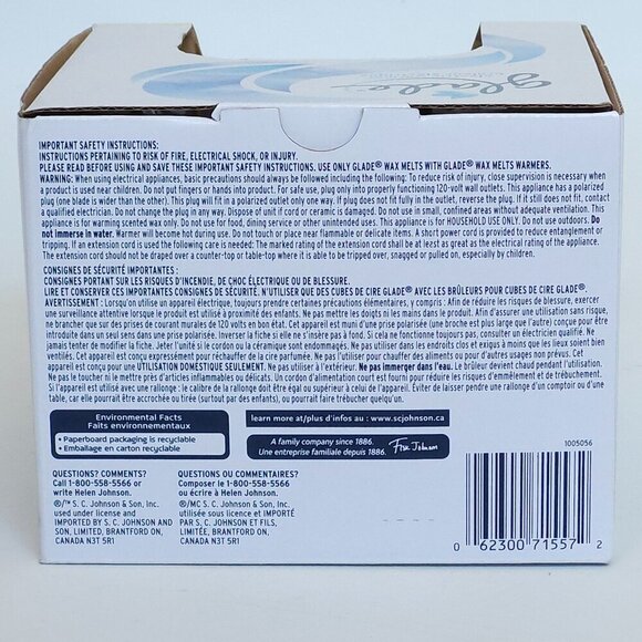 GLADE Electric Wax Warmer BNIP Melts Fragranced Wax - Picture 4 of 6